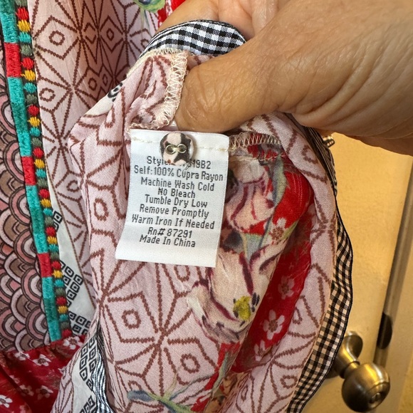 Johnny Was Multicolor Patterned Blouse - Picture 4 of 5